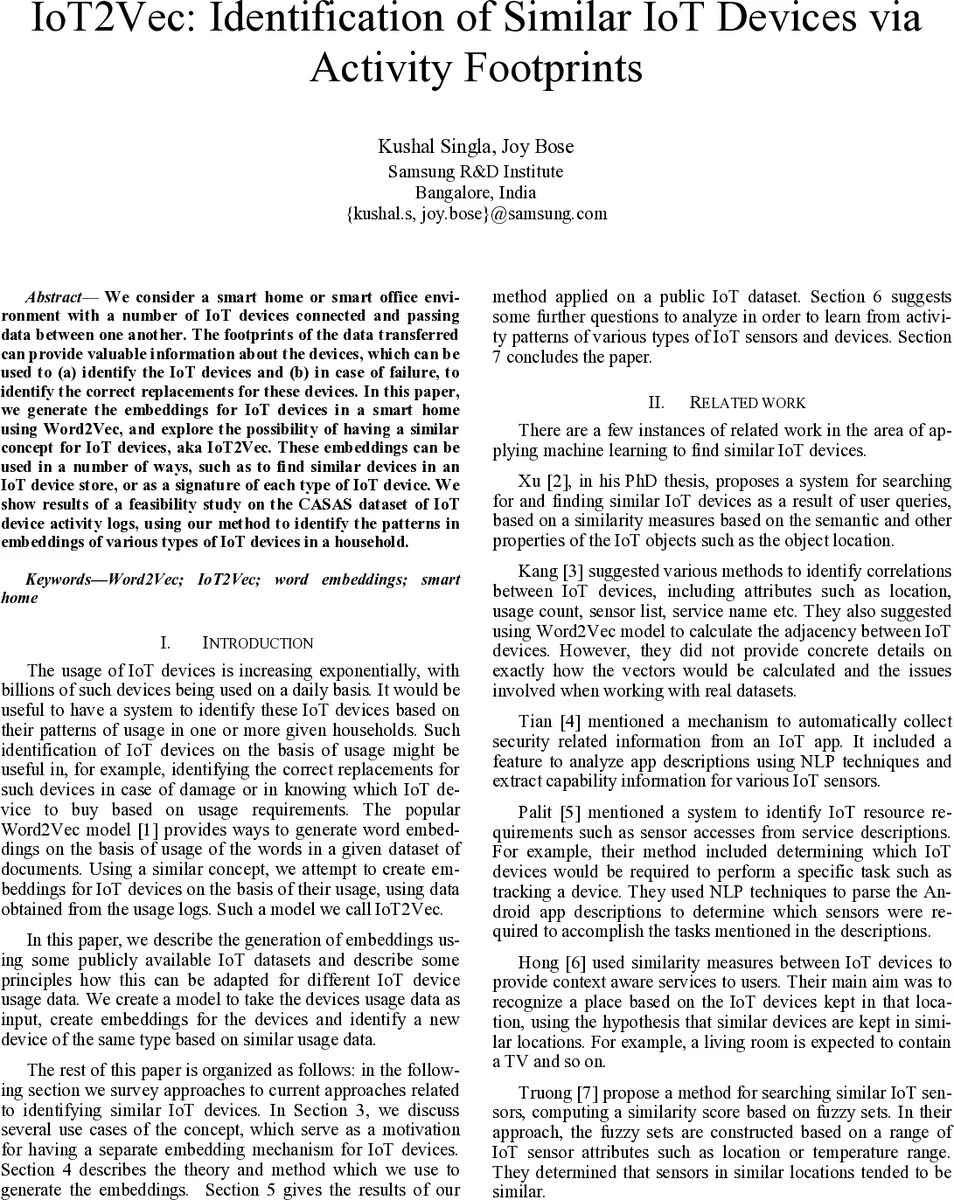 활동 로그로 보는 IoT 기기 유사성 탐색