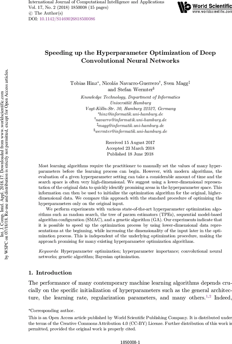 저차원 데이터로 CNN 하이퍼파라미터 탐색 가속화