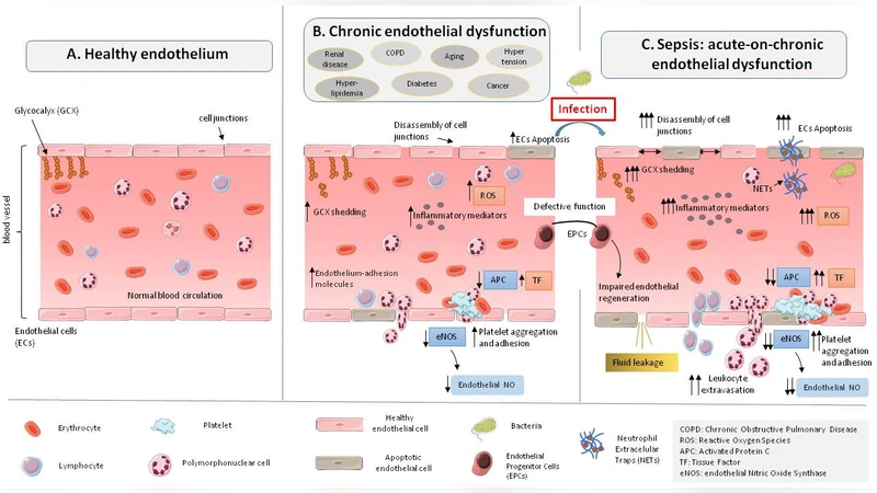 노화·만성질환과 패혈증이 공유하는 혈관내피 기능장애의 핵심 메커니즘