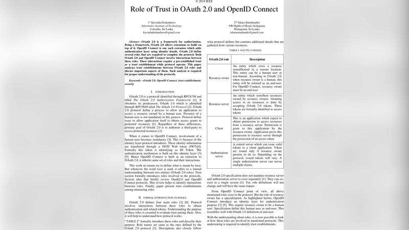 신뢰 기반 OAuth 2.0·OpenID Connect 설계와 구현