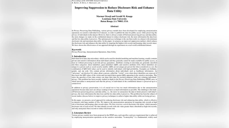 고위험 레코드 억제 기반 개인정보 보호 강화