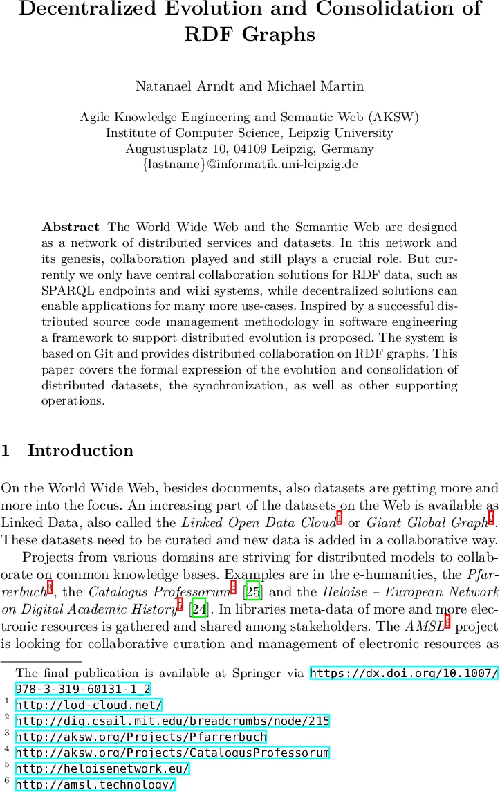 분산형 RDF 그래프 진화와 통합을 위한 Git 기반 프레임워크