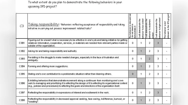 소프트웨어 프로세스 개선을 위한 행동 기반 약속 진단 도구