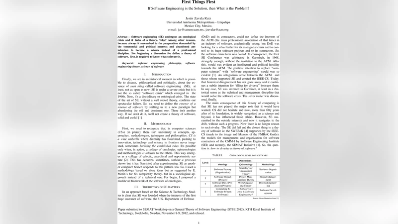 소프트웨어 공학의 근본 과제: 문제 정의가 먼저다