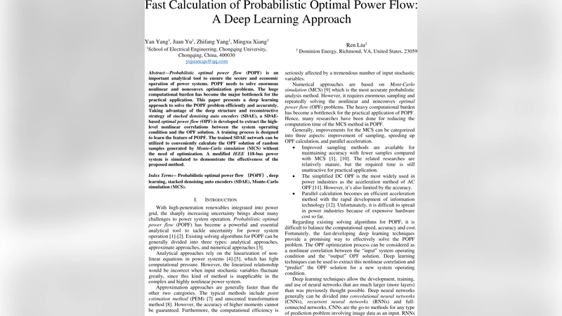 딥러닝 기반 확률적 최적 전력 흐름 빠른 계산