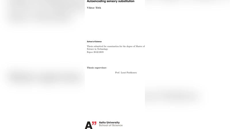 시각 청각 자동인코딩 감각 대체