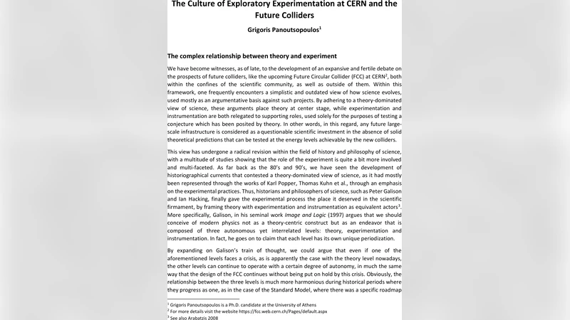 CERN 탐구 문화와 미래 입자 가속기의 길잡이