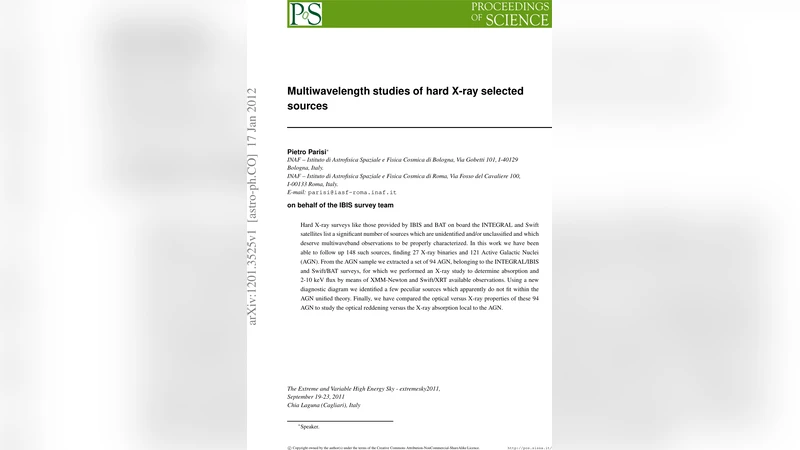 하드 X선 원천의 다파장 특성 연구