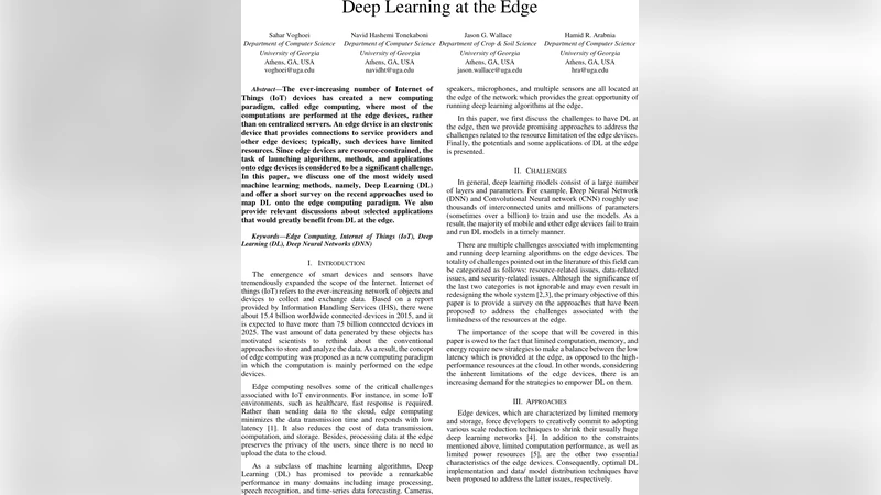 엣지 컴퓨팅에서 딥러닝 구현 전략