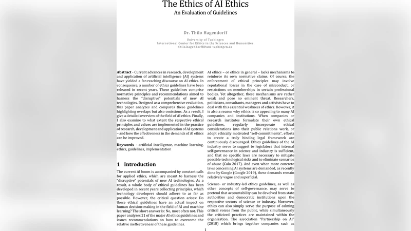 AI 윤리의 윤리: 가이드라인 평가와 실천 과제