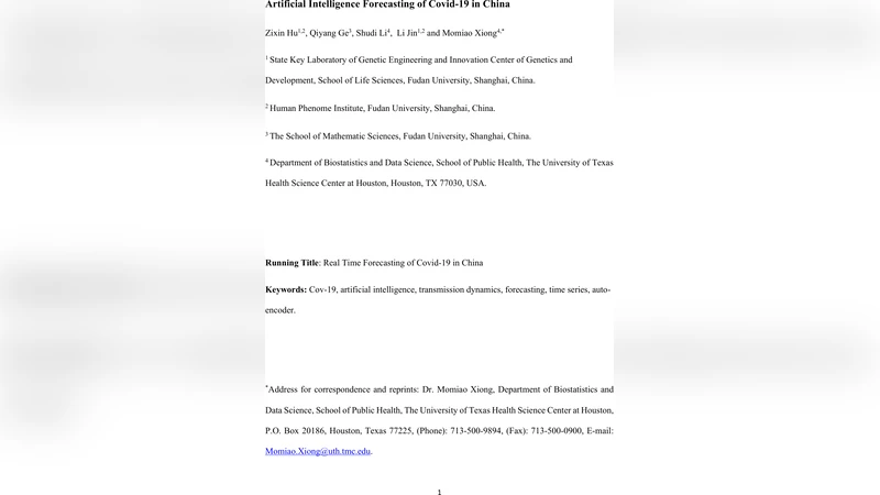 AI 기반 코로나19 전파 예측 모델: 중국 사례