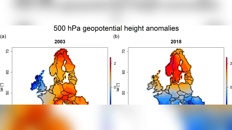 2018년 유럽 가뭄, 2003년과 비교한 생태계 영향 정량화