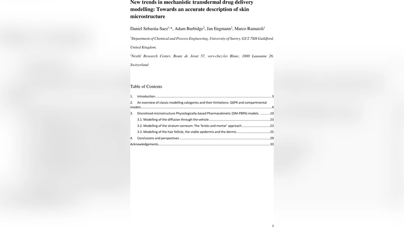 피부 미세구조를 정밀히 묘사하는 최신 전이피부 약물 전달 모델링 동향