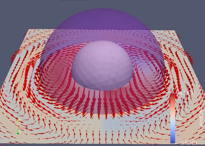 탄성 외피를 가진 진동 구체의 정확 해석