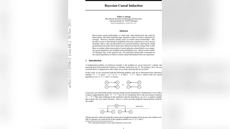 베이지안 인과 유도 모델