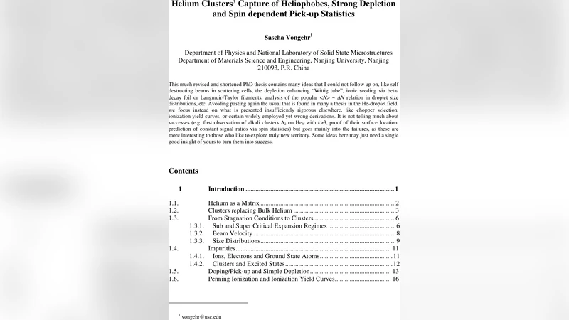 헬륨 클러스터의 헬리오포브 포획과 스핀 의존 피크업 통계