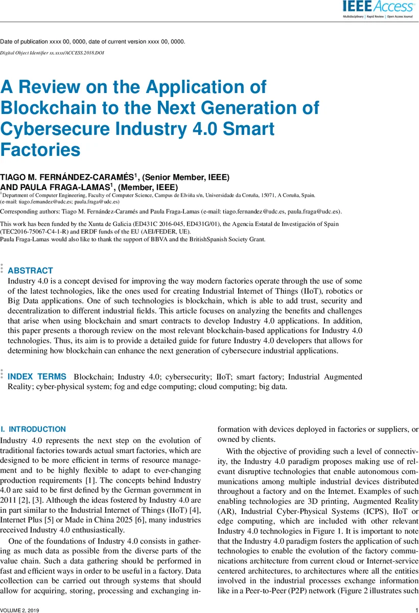 블록체인으로 구현하는 차세대 사이버보안 산업 4.0 스마트 팩토리