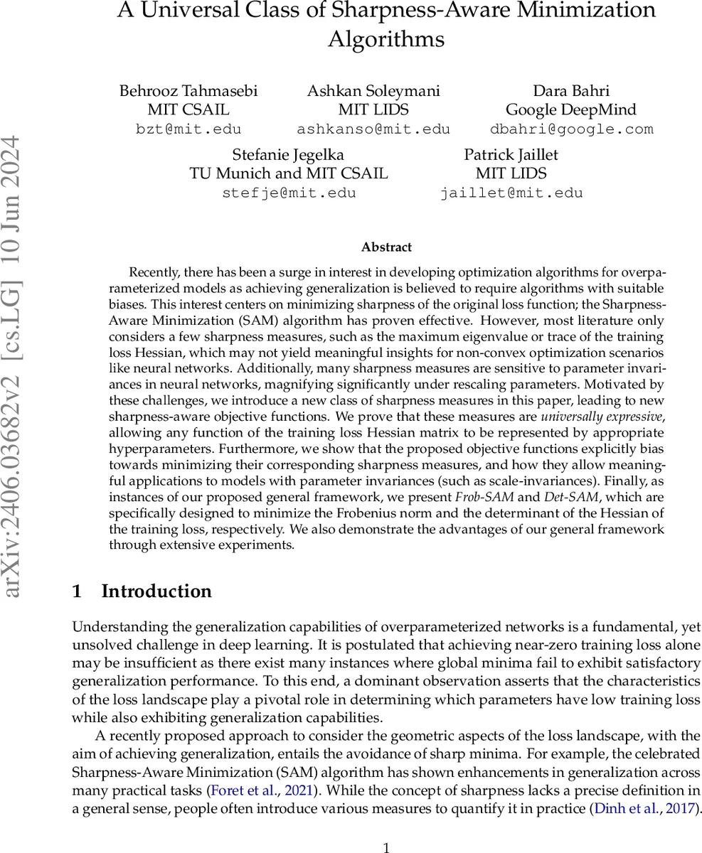 샤프니스 인식 최적화의 보편적 프레임워크와 새로운 SAM 변형