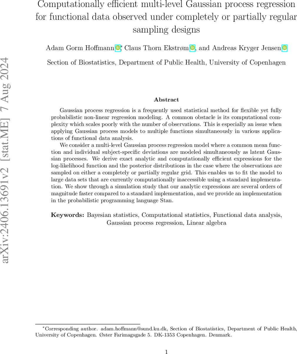 완전·부분 규칙적 샘플링을 활용한 다층 가우시안 프로세스 회귀의 효율적 구현