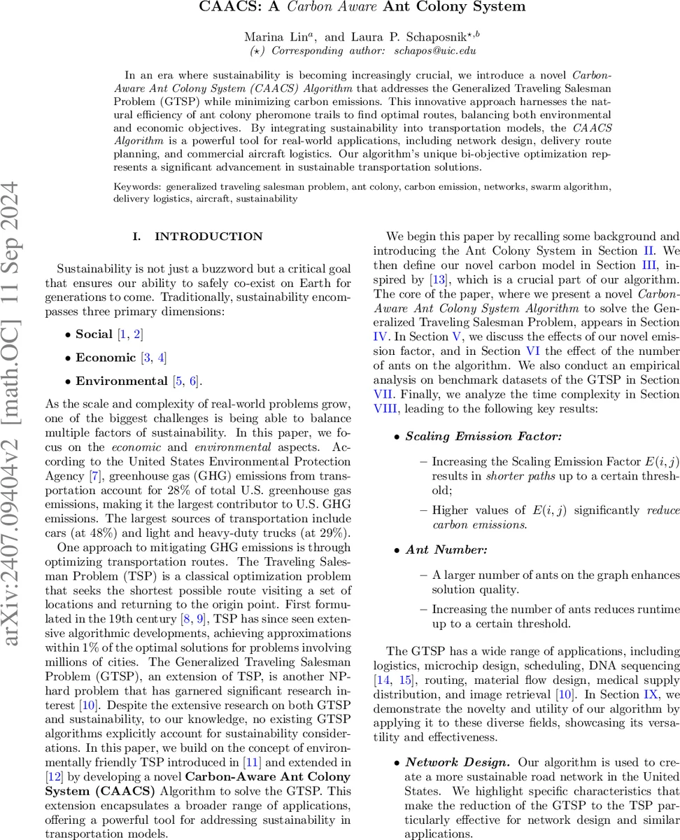 탄소 인식 개미 군집 시스템