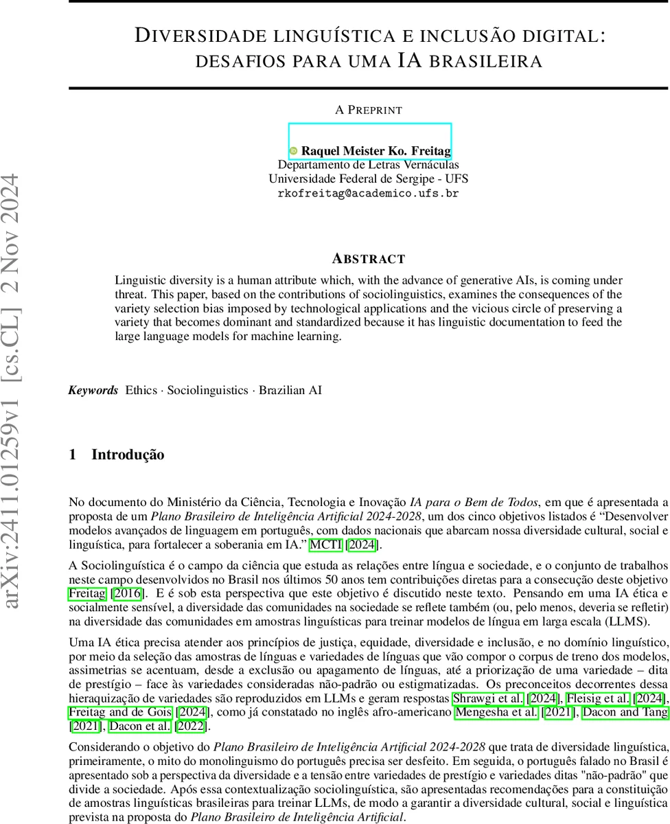 브라질 AI를 위한 언어 다양성 및 디지털 포용 과제