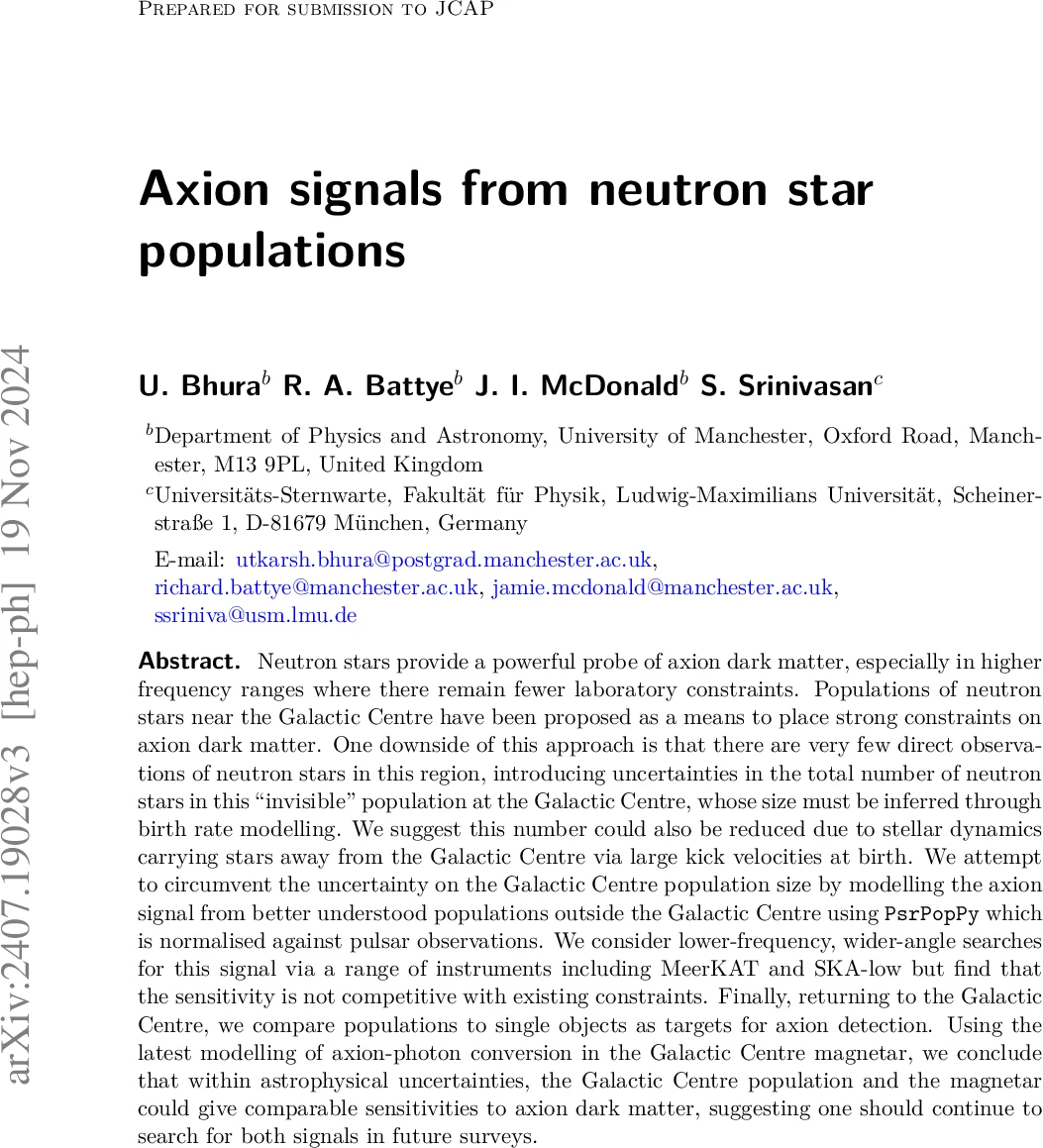 중성자별 집단에서 찾는 축소 신호와 암시적 제약
