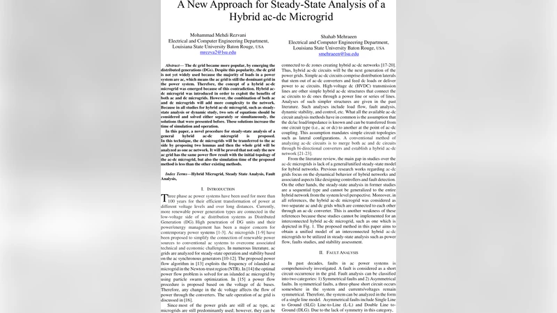하이브리드 AC DC 마이크로그리드 정밀 전력 흐름 분석 혁신
