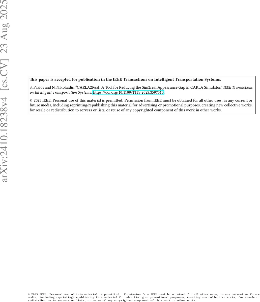 CARLA2Real: 시뮬레이션‑실제 격차를 줄이는 실시간 이미지 변환 도구