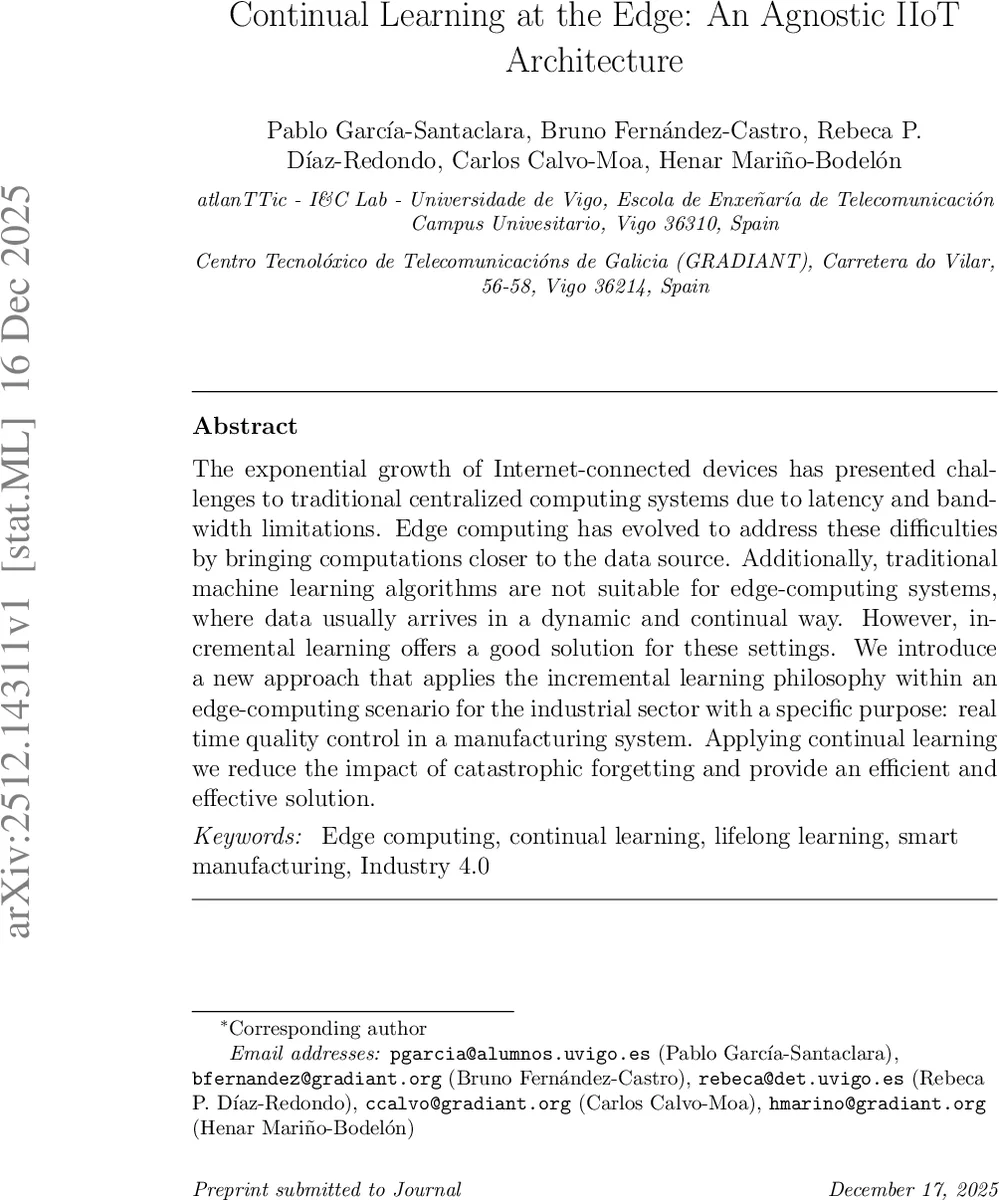 에지에서 지속 학습으로 실시간 품질 관리 혁신