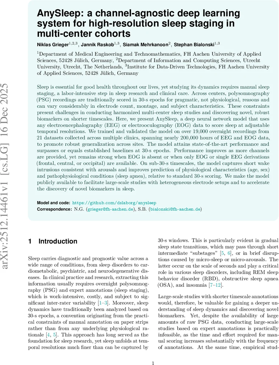 다채널·고해상도 수면 단계 자동화 AnySleep