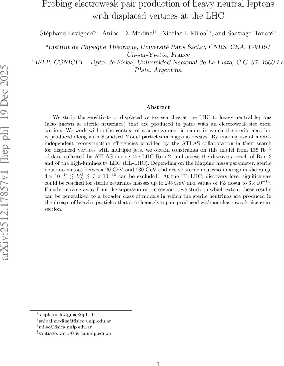 전기약한 쌍생산 중성레프톤의 변위 정점 탐색