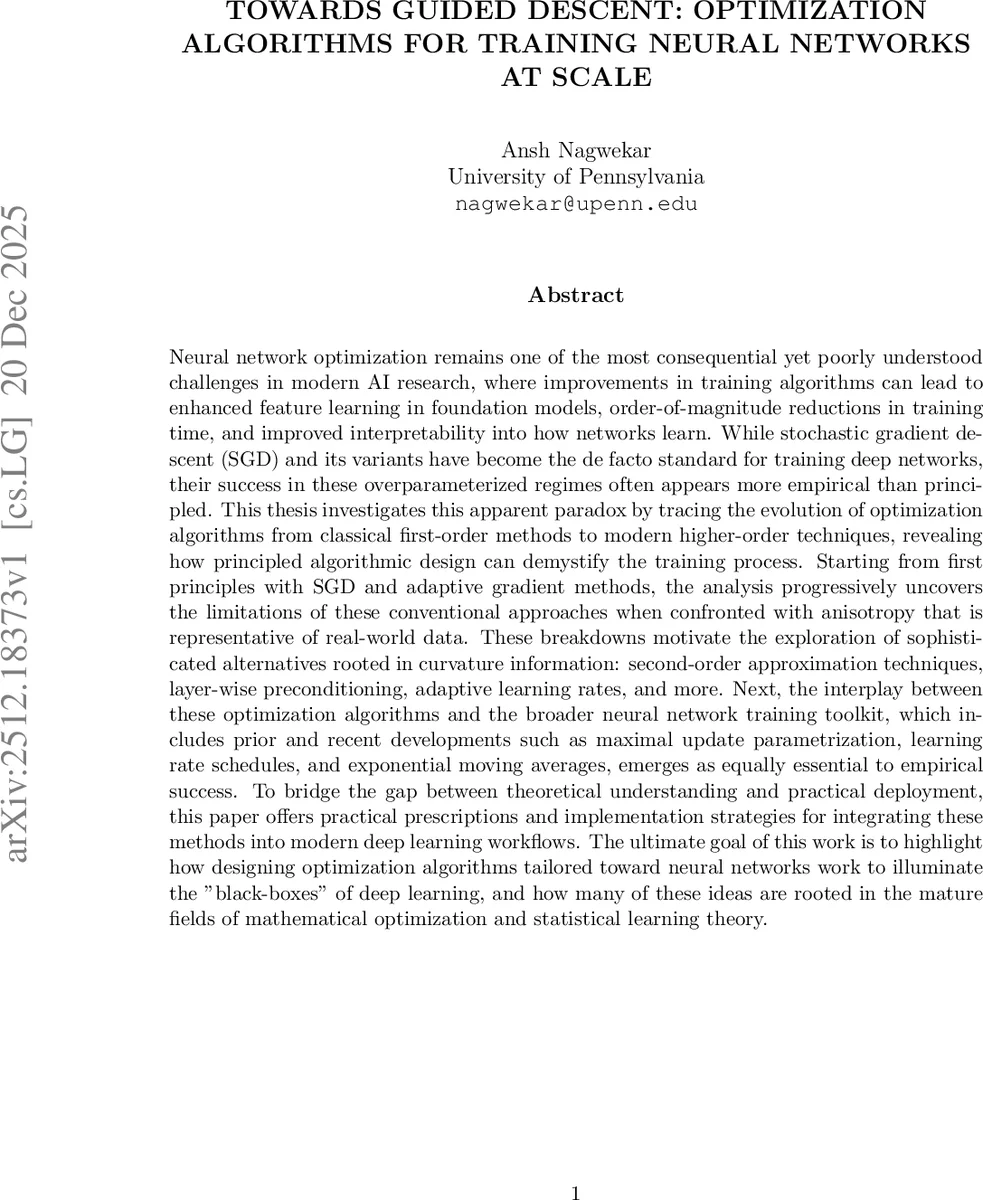 스케일에 맞춘 가이드된 하강: 차세대 신경망 최적화 알고리즘