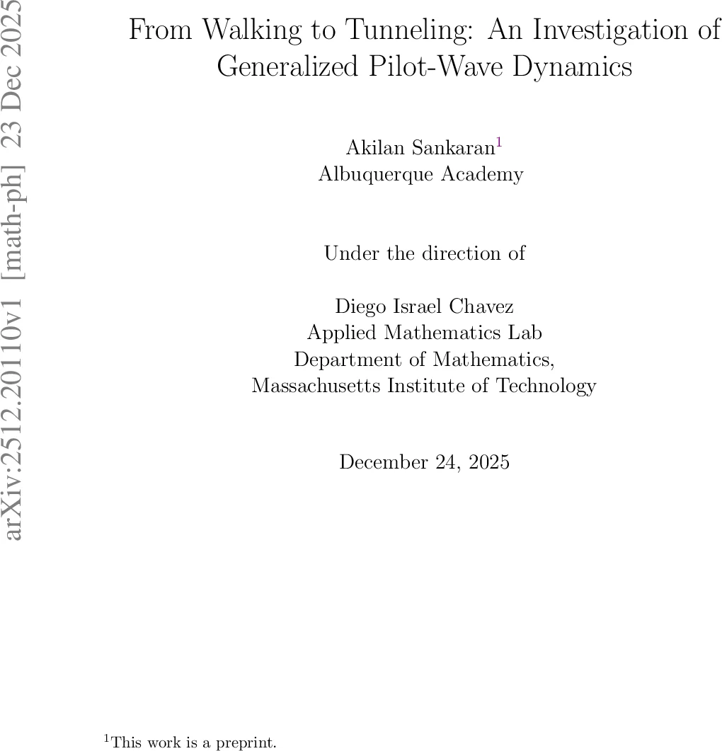 밀리미터 보행액적의 3차원 터널링과 일반화된 DtN 연산자 연구