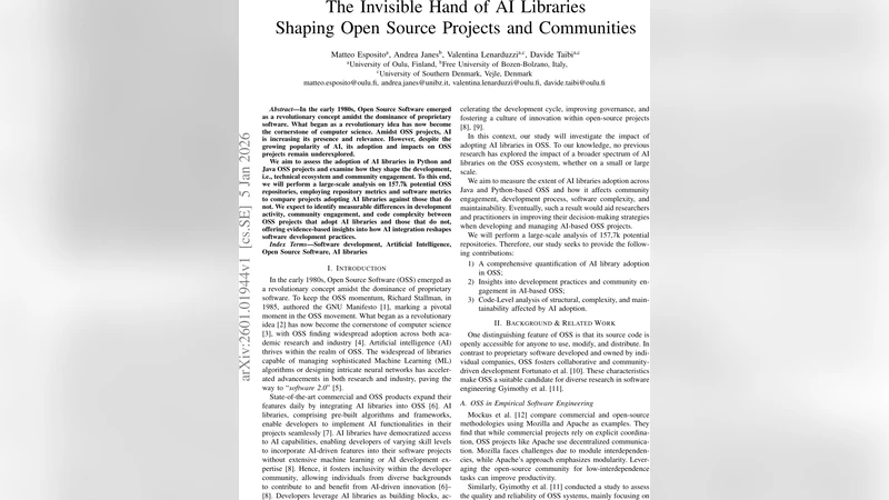 AI 라이브러리가 이끄는 오픈소스 프로젝트와 커뮤니티의 변화