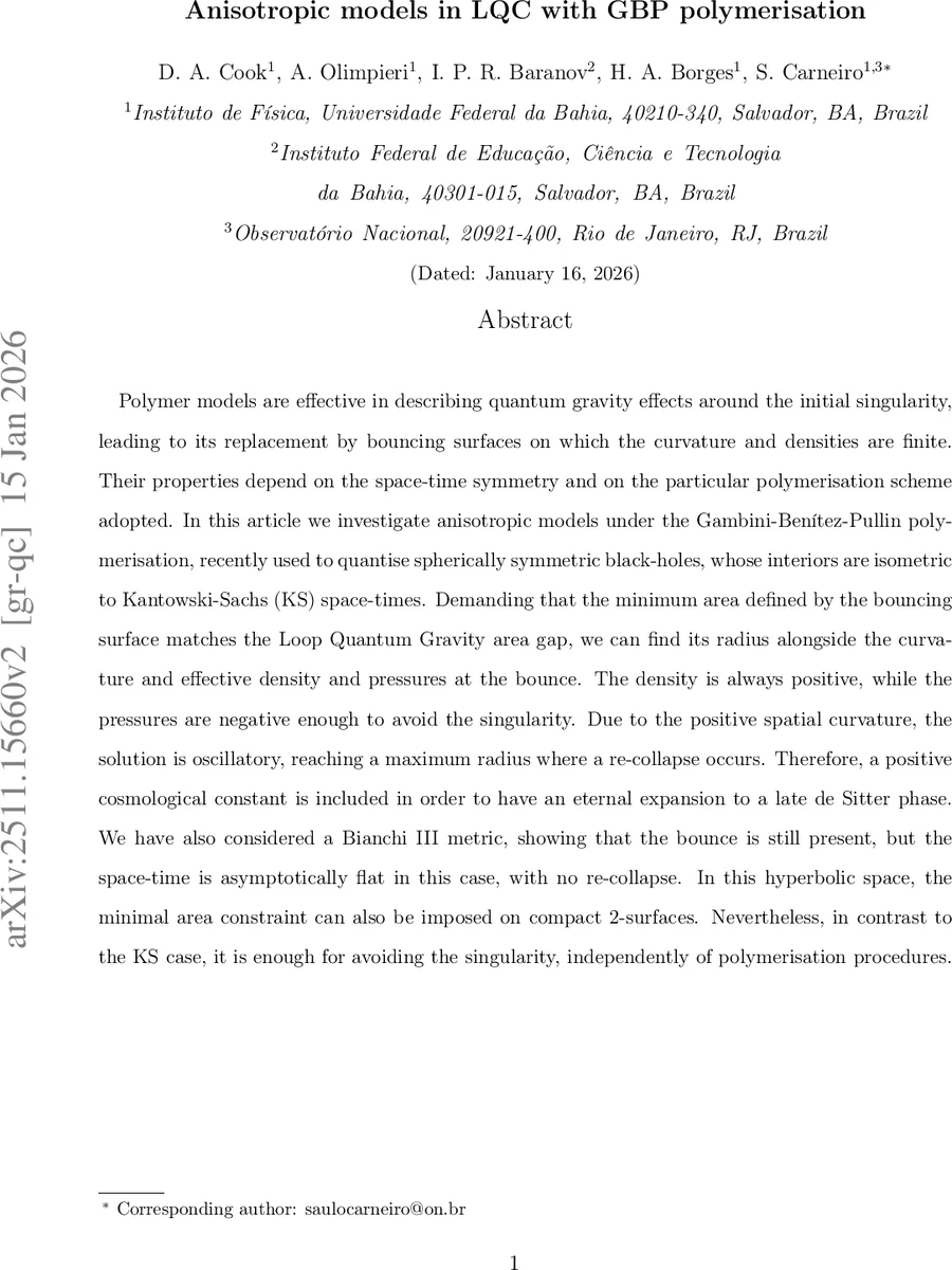 양방향 우주와 블랙홀 내부를 잇는 비등방성 루프양자우주론 모델