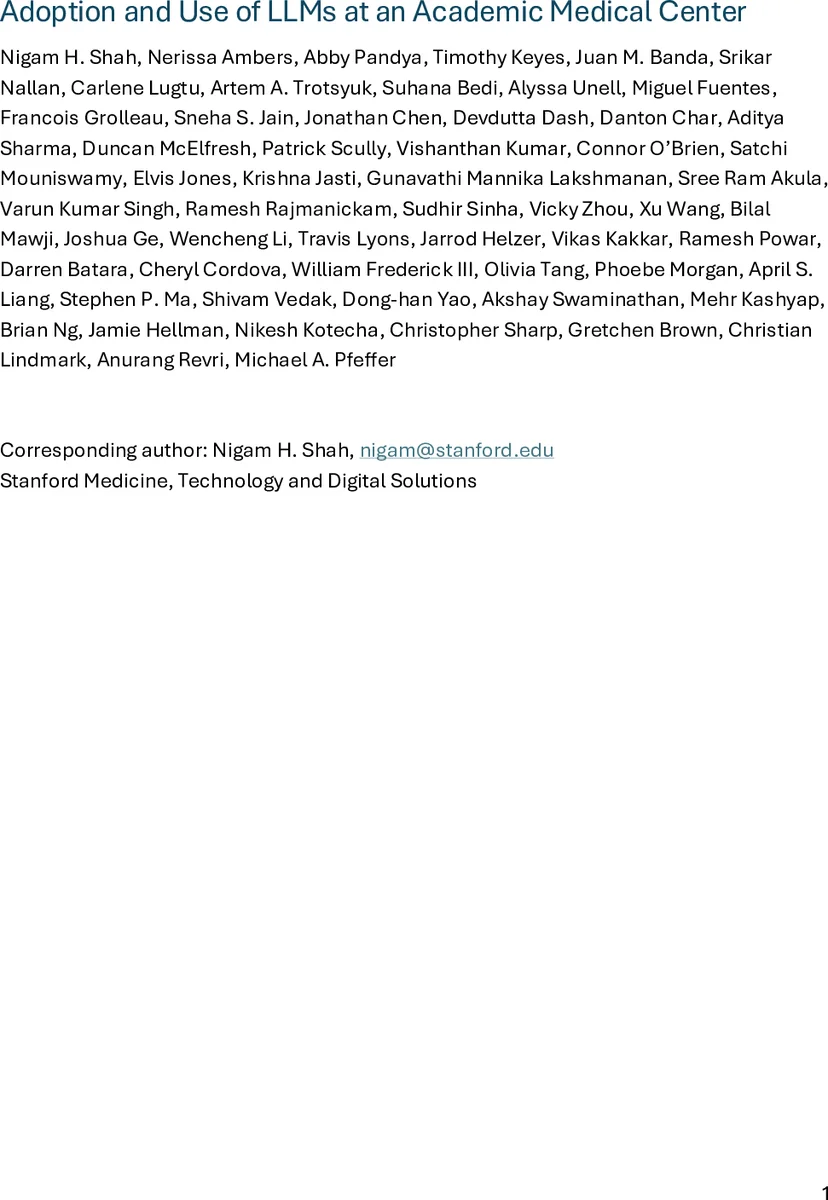 학술 의료기관에서 LLM 도입과 활용: ChatEHR 사례 연구