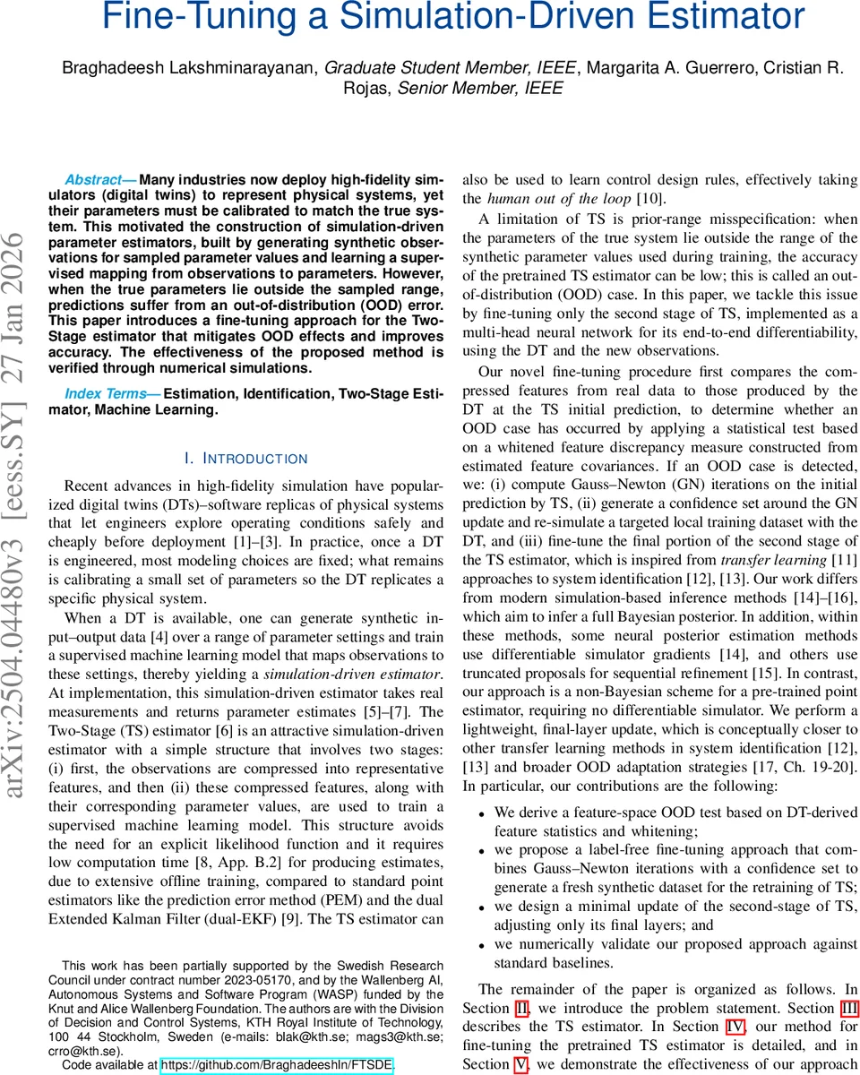 시뮬레이션 기반 추정기의 미세조정으로 OOD 오류 극복