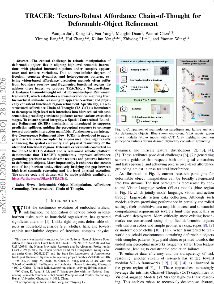 텍스처 강인성 기반 변형 물체 조작을 위한 체인오브생각 정제 프레임워크
