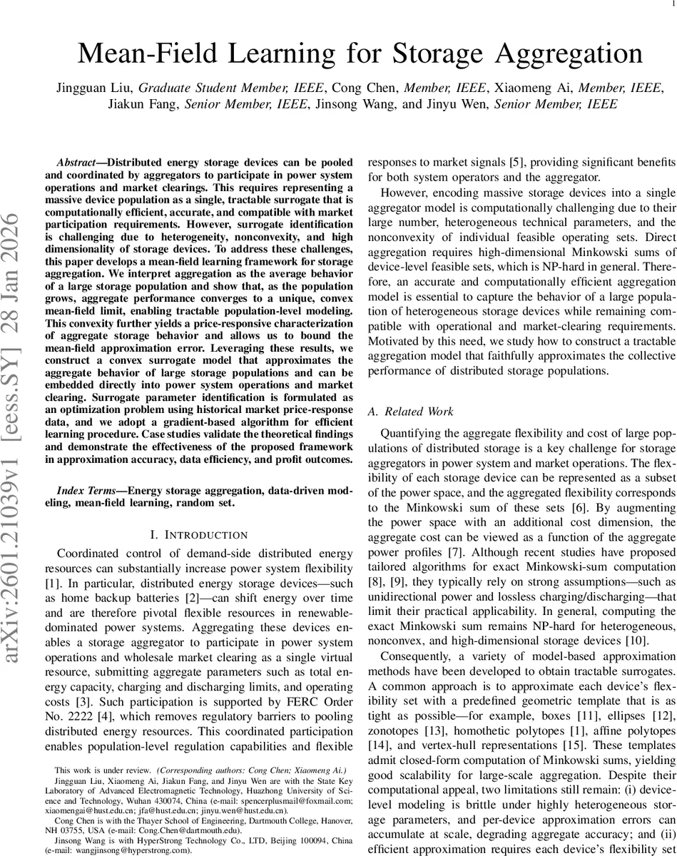 평균장 학습 기반 대규모 저장소 집합 모델링