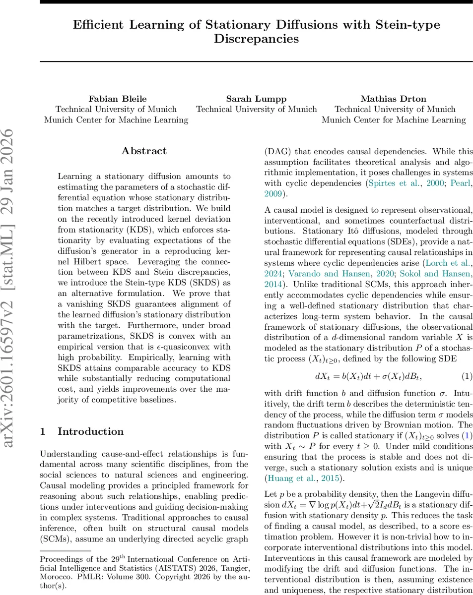 정상 확산 학습을 위한 스테인형 커널 편차 손실