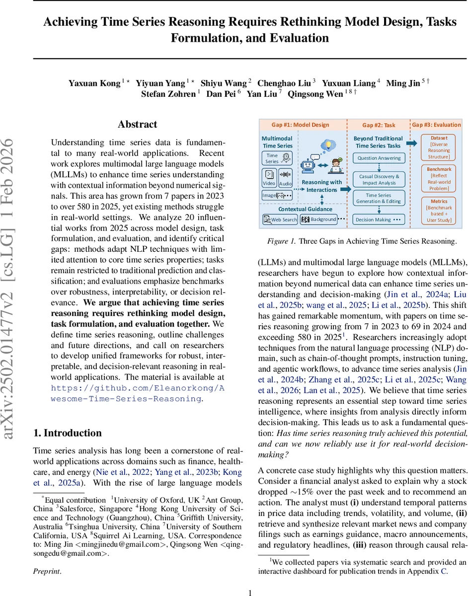 시간 시계열 추론을 위한 모델·과제·평가 혁신