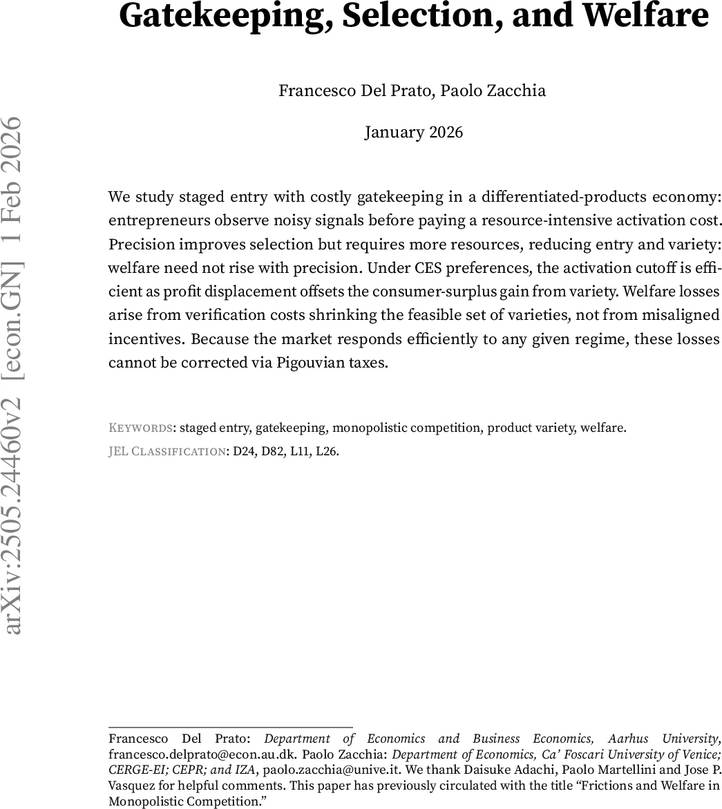 정밀한 게이트키핑이 복지에 미치는 역설적 효과