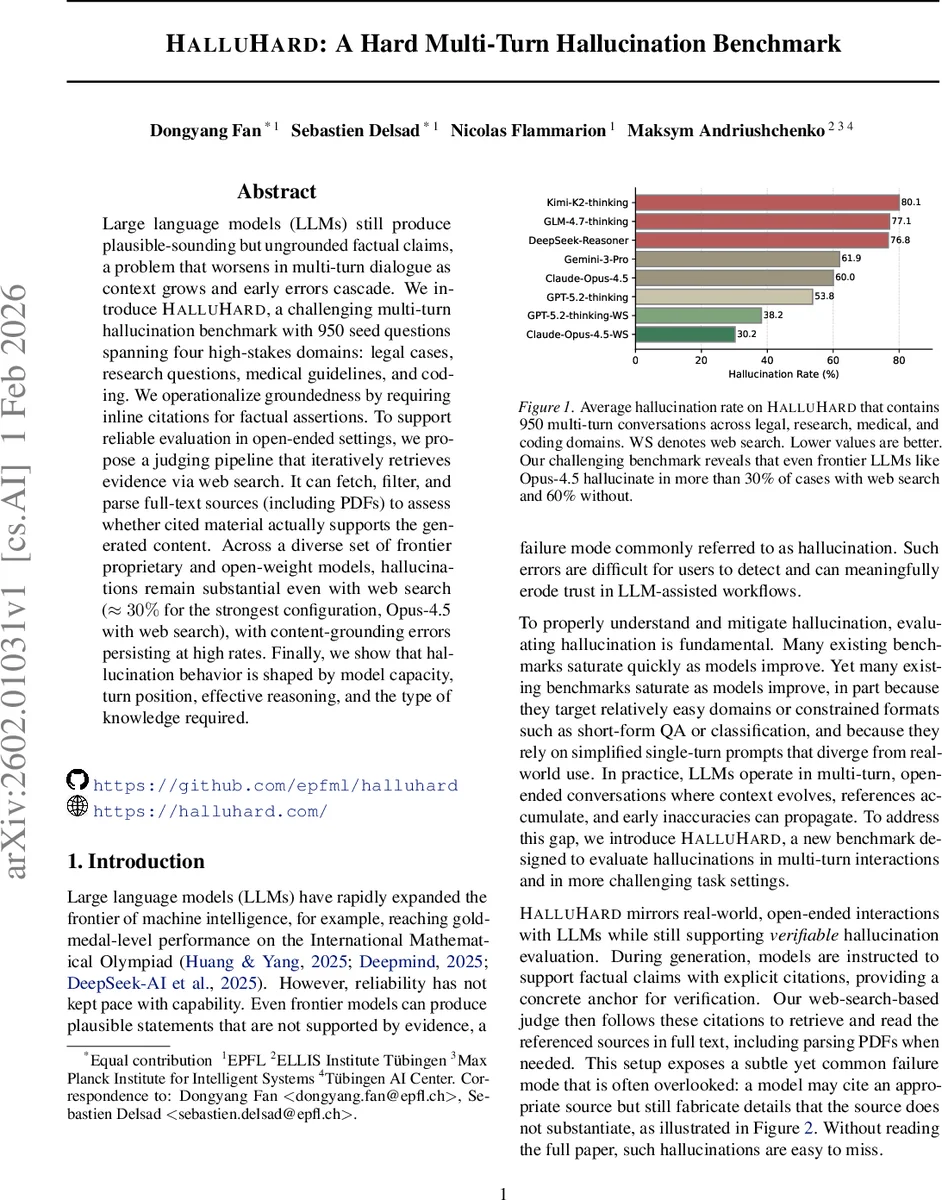 멀티턴 환각 평가의 새로운 기준 HalluHard