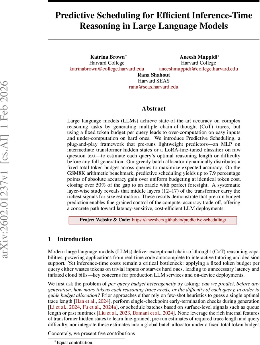 예측 스케줄링으로 효율적인 LLM 추론 시간 관리