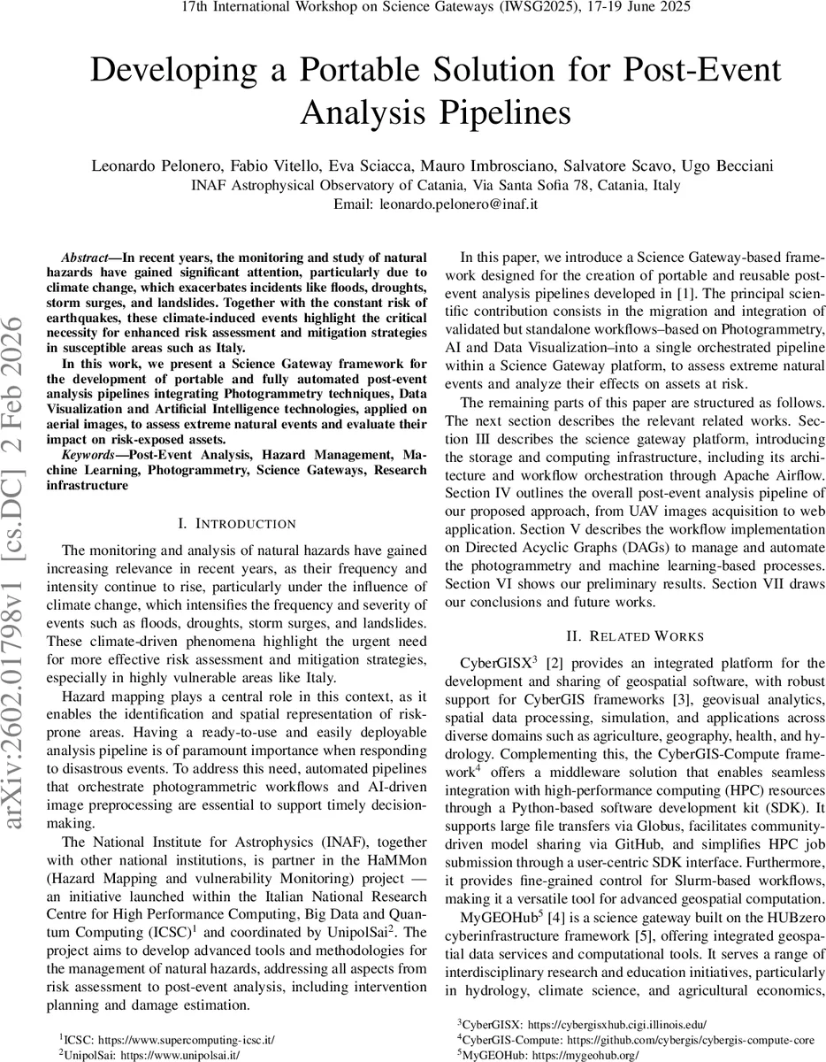휴대형 사후 분석 파이프라인을 위한 과학 게이트웨이 구현