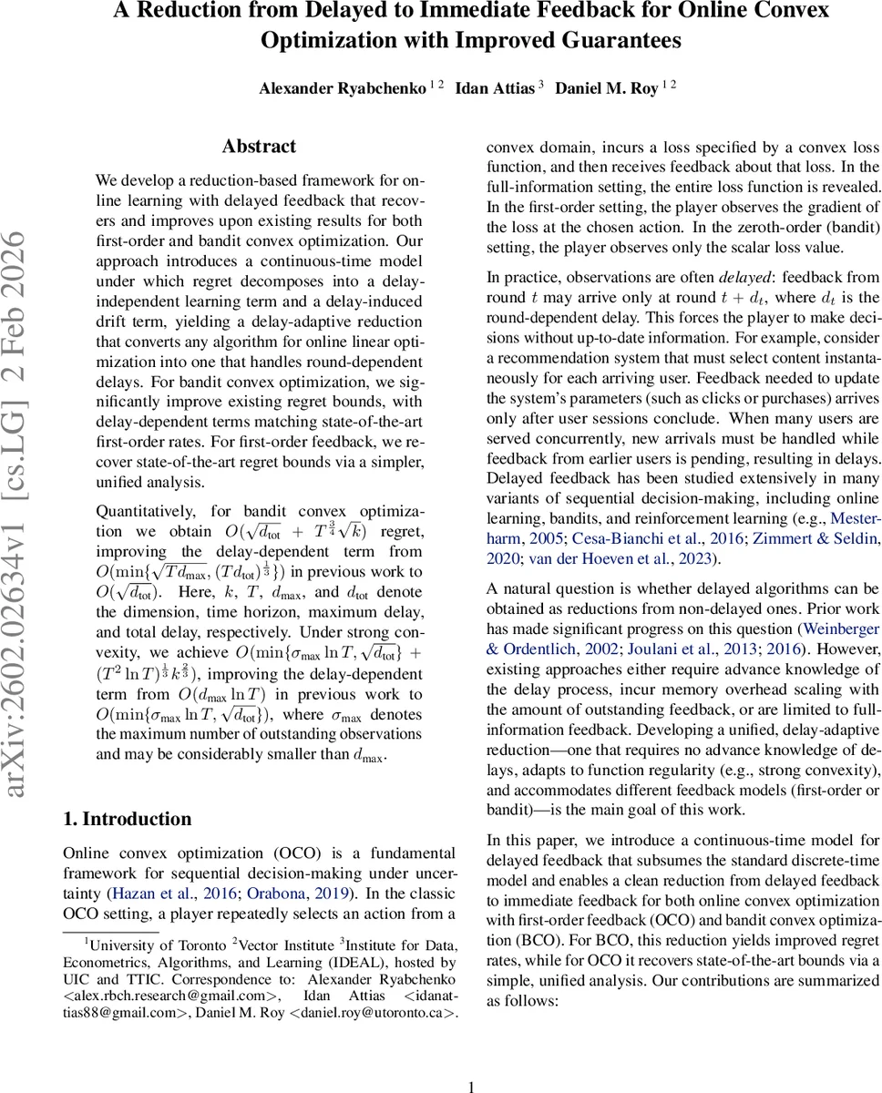 지연 피드백을 즉시 피드백으로 전환하는 새로운 감소 기법