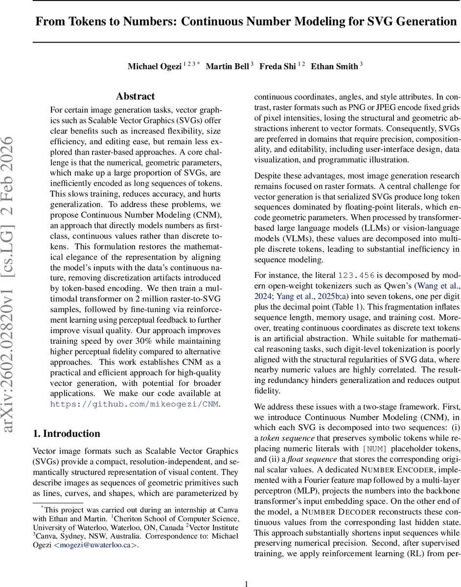 연속수 모델링으로 SVG 생성 효율 극대화