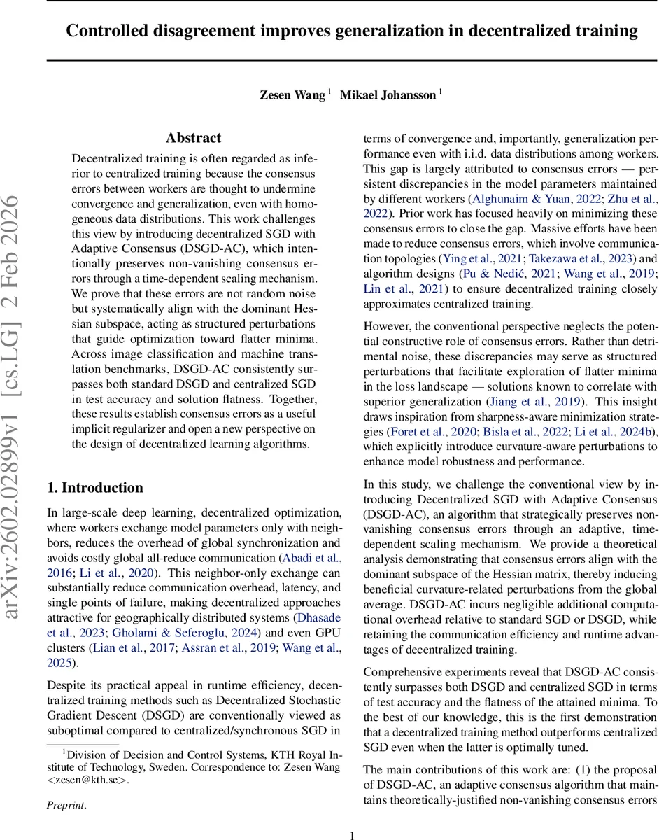 분산 학습에서 의도적 불일치가 일반화 성능을 높인다