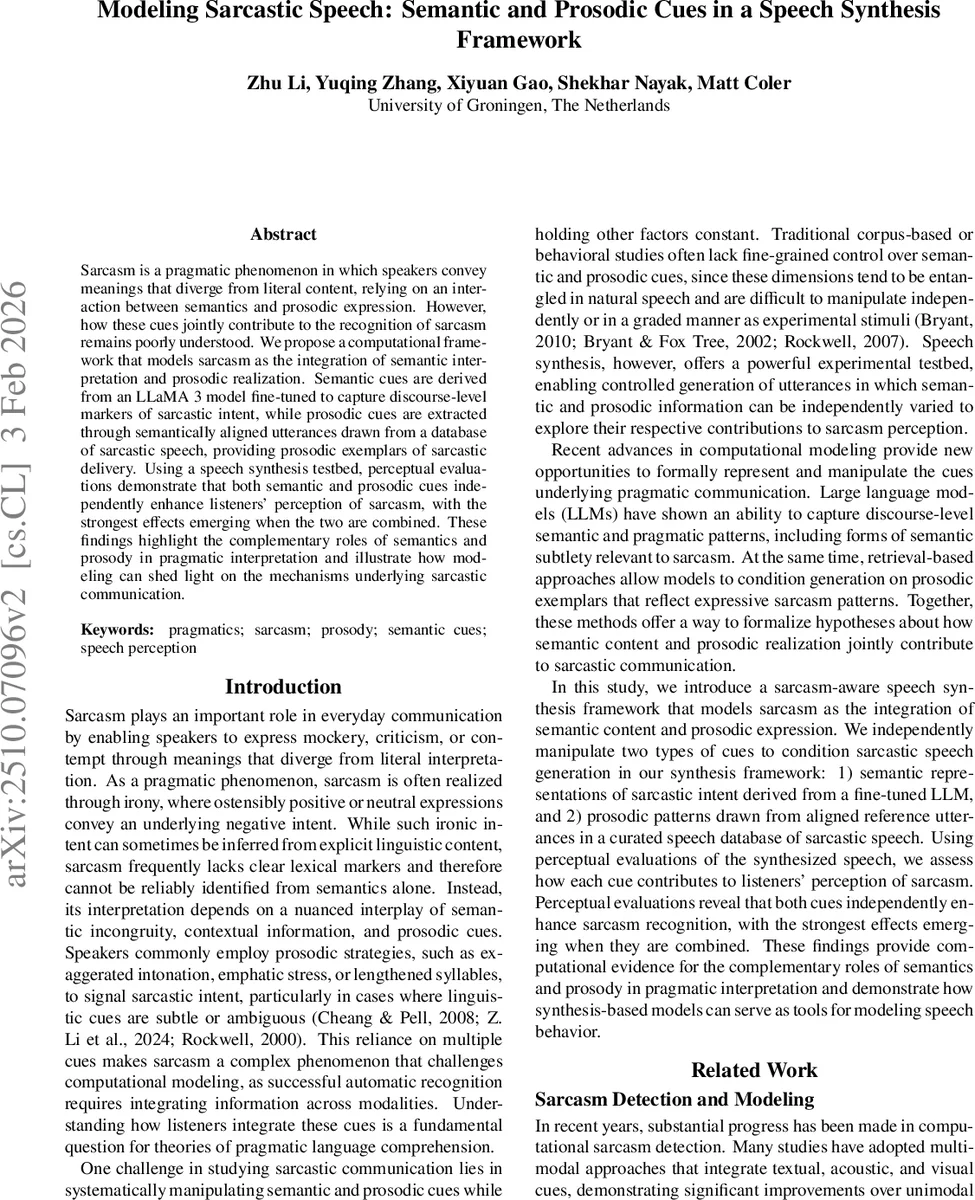 풍자적 발화 모델링: 의미와 운율 단서의 통합적 접근