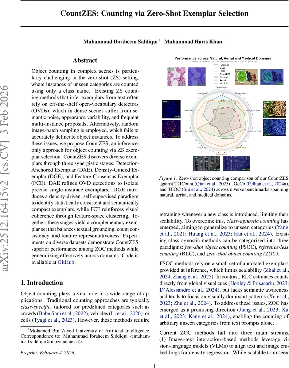 제로샷 객체 카운팅을 위한 다단계 예시 선택 프레임워크